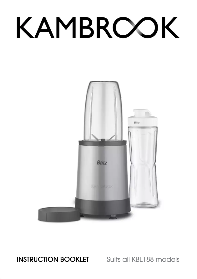 Image de la première page du manuel de l'appareil KBL188