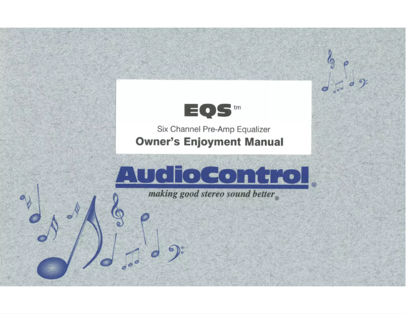 Page 1 de la notice Mode d'emploi AudioControl EQS