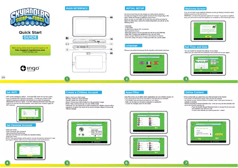 Page 1 of the manual User Manual Ingo Skylanders