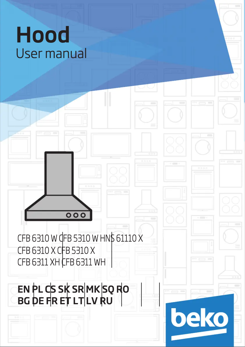 Page n°1 - Manuel utilisateur Beko CFB 5310 W