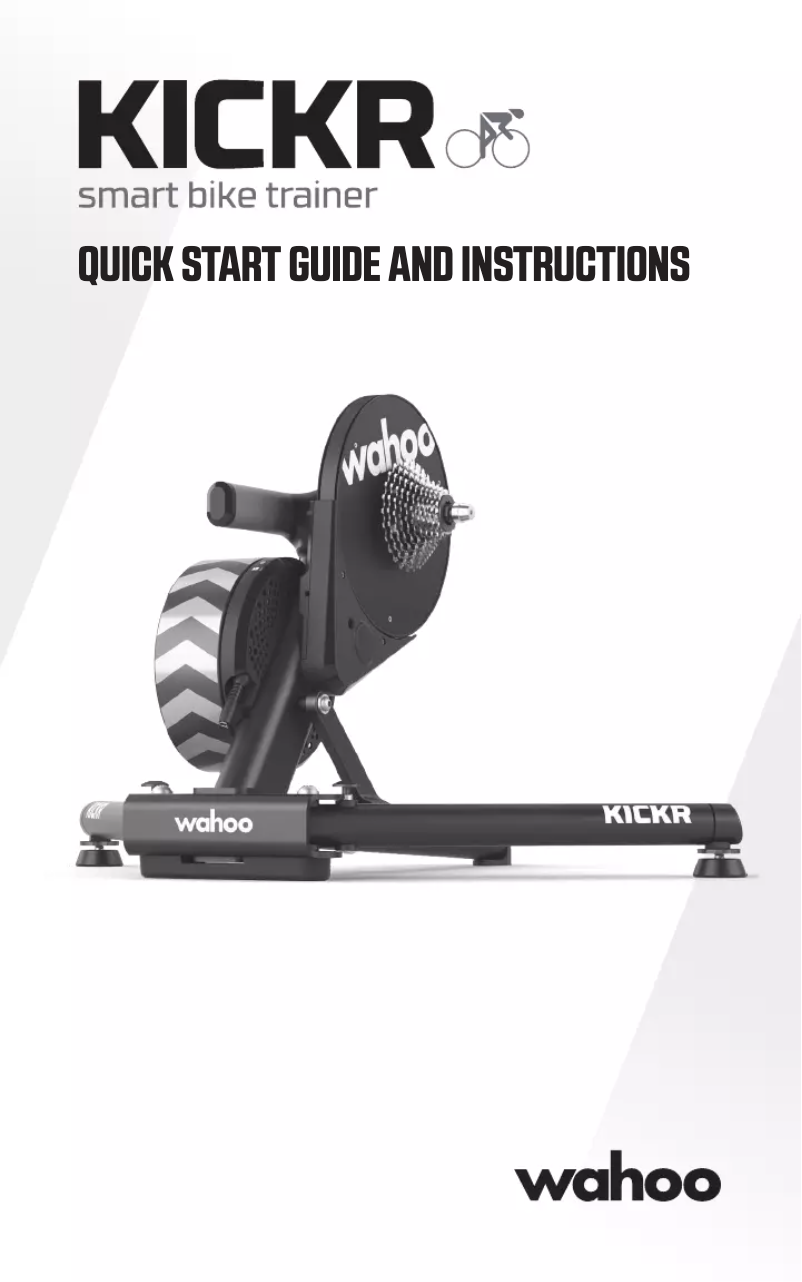 Image de la première page du manuel de l'appareil Kickr Smart Bike Trainer