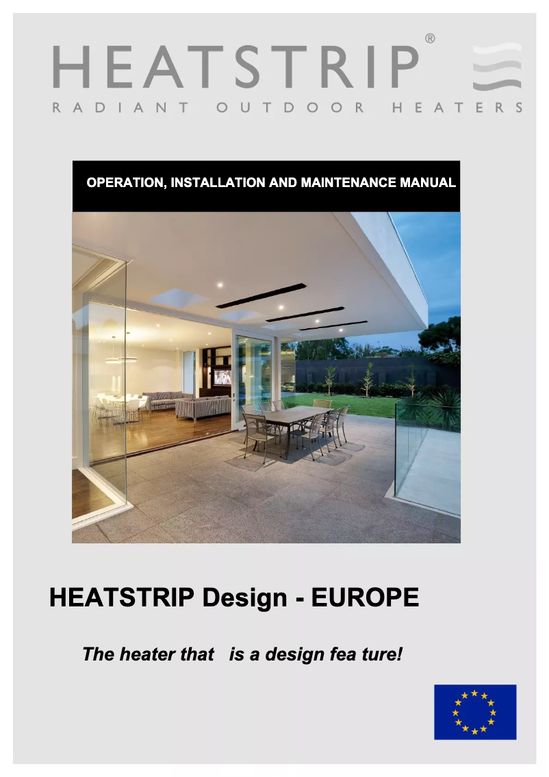 Page 1 de la notice Manuel utilisateur Heatstrip THD2400EU