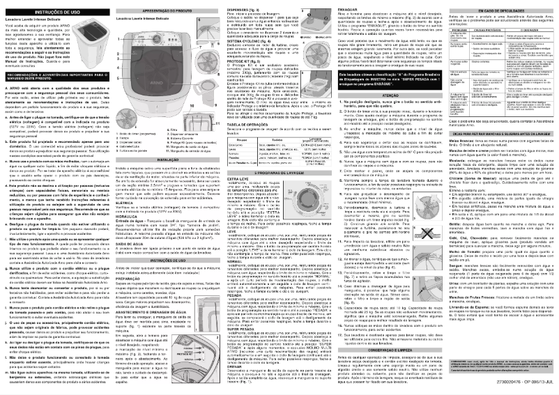 Page 1 de la notice Manuel utilisateur Arno ML6020B3