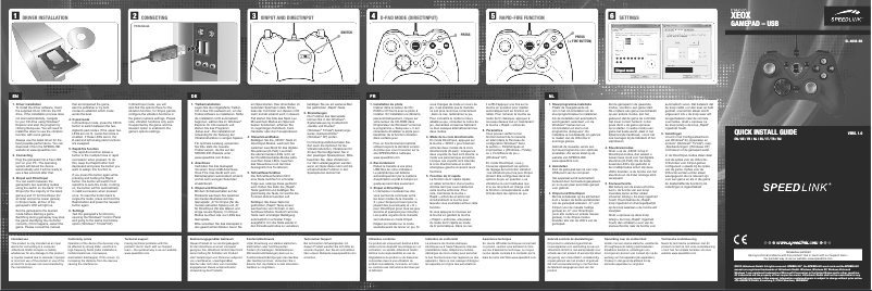 Image de la première page du manuel de l'appareil Gamepad PC