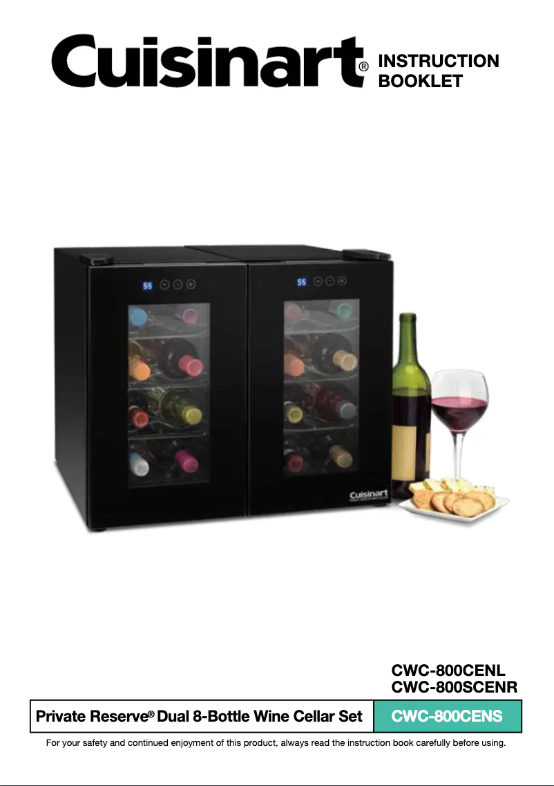 Image de la première page du manuel de l'appareil Private Reserve CWC-800CEN
