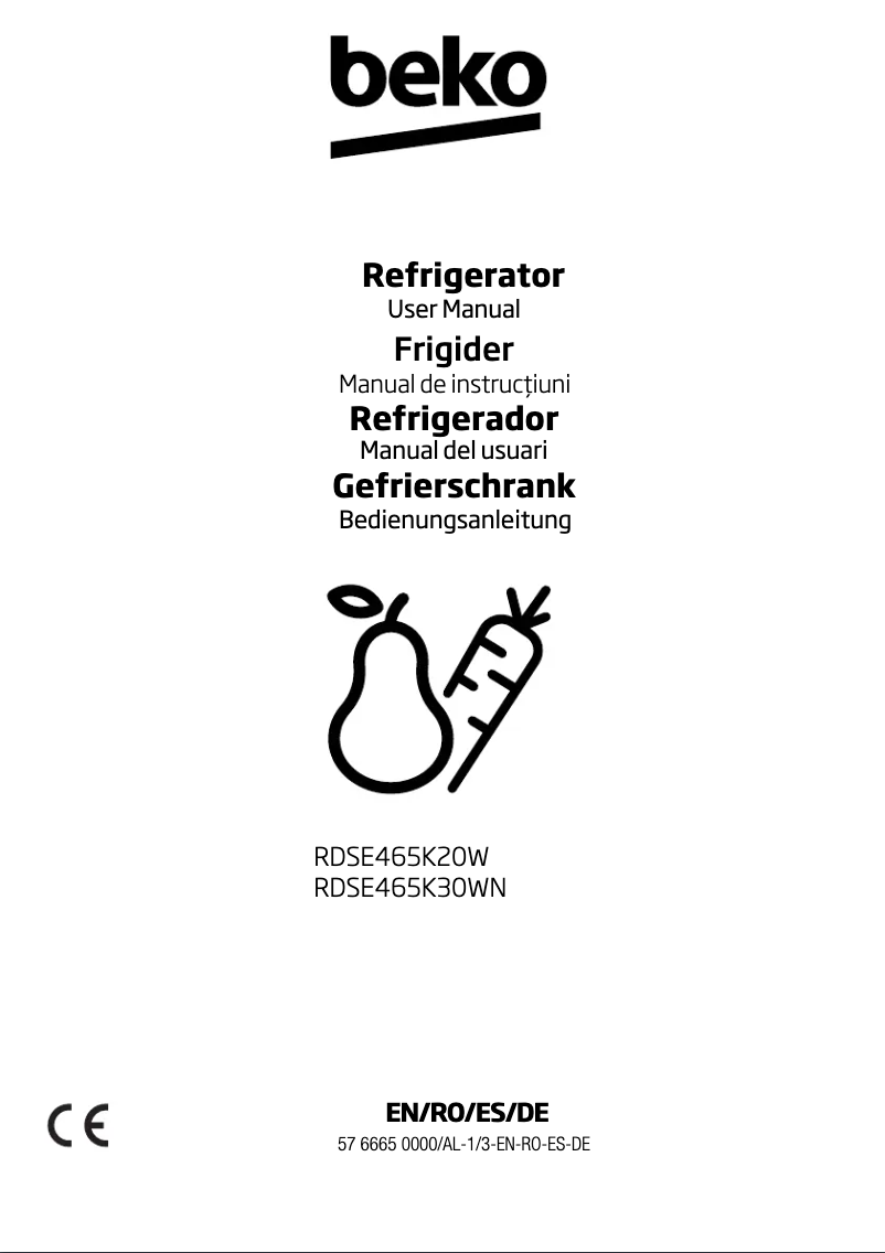 Image de la première page du manuel de l'appareil RDSE465K20W