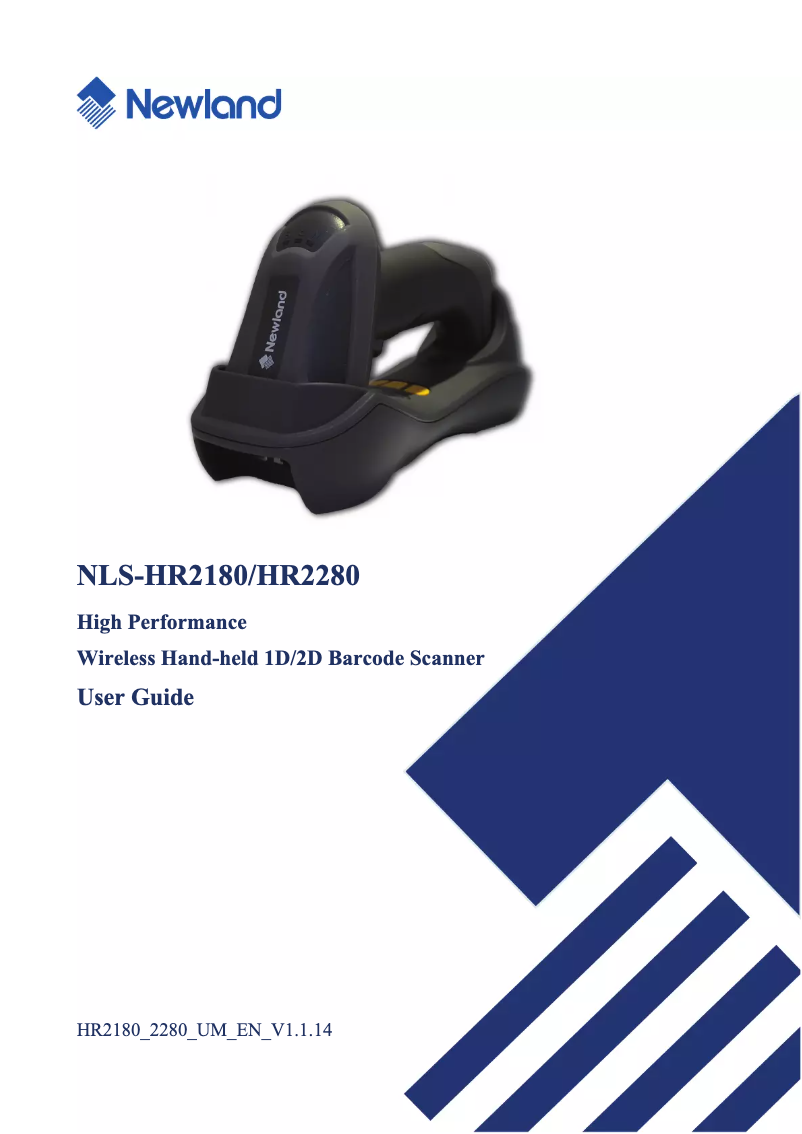 Página 1 del manual Manual de usuario Newland HR2180