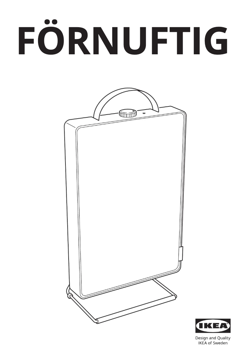 Page 1 de la notice Manuel utilisateur Ikea FÖRNUFTIG 604.880.69
