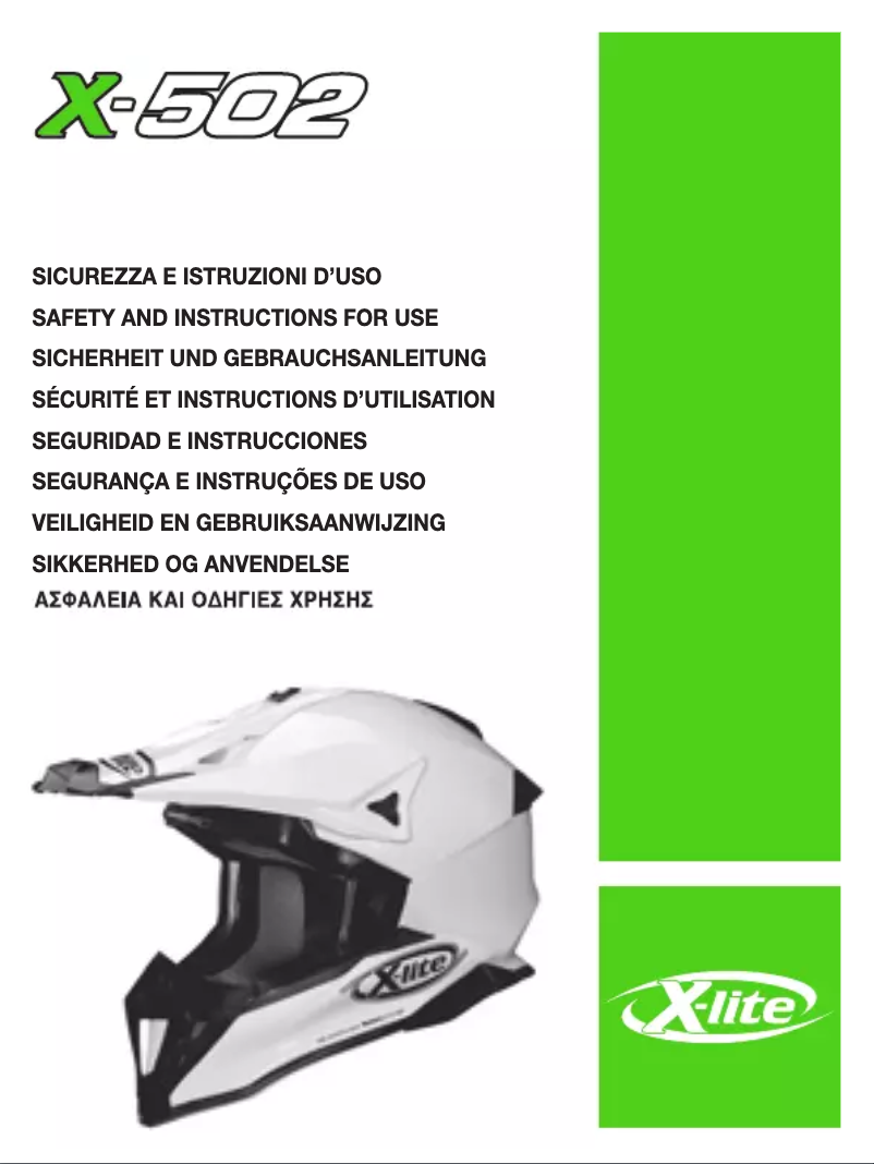 Image de la première page du manuel de l'appareil X-502 Ultra Carbon Puro