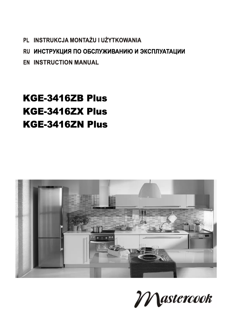 Page n°1 - Manuel utilisateur Mastercook KGE-3416ZN Plus