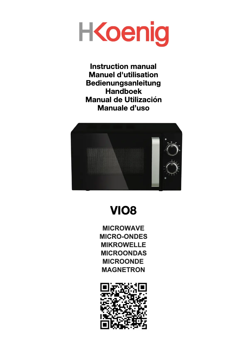 Page n°1 - Manuel utilisateur H.Koenig VIO8