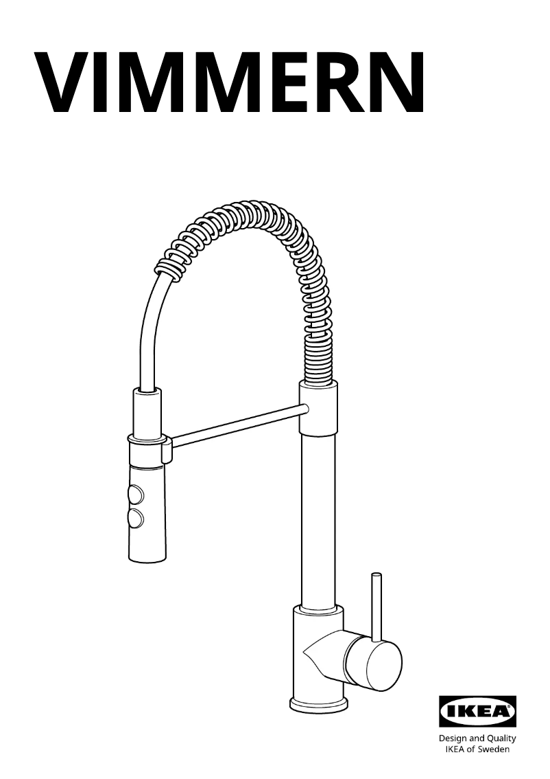 Page 1 de la notice Manuel utilisateur Ikea VIMMERN 705.199.42