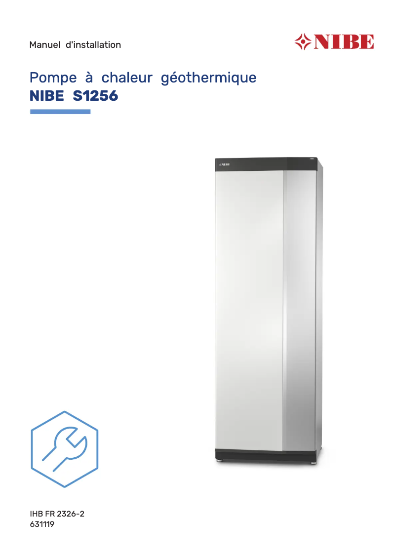 Page 1 of the manual Installation Guide Nibe S1256-13