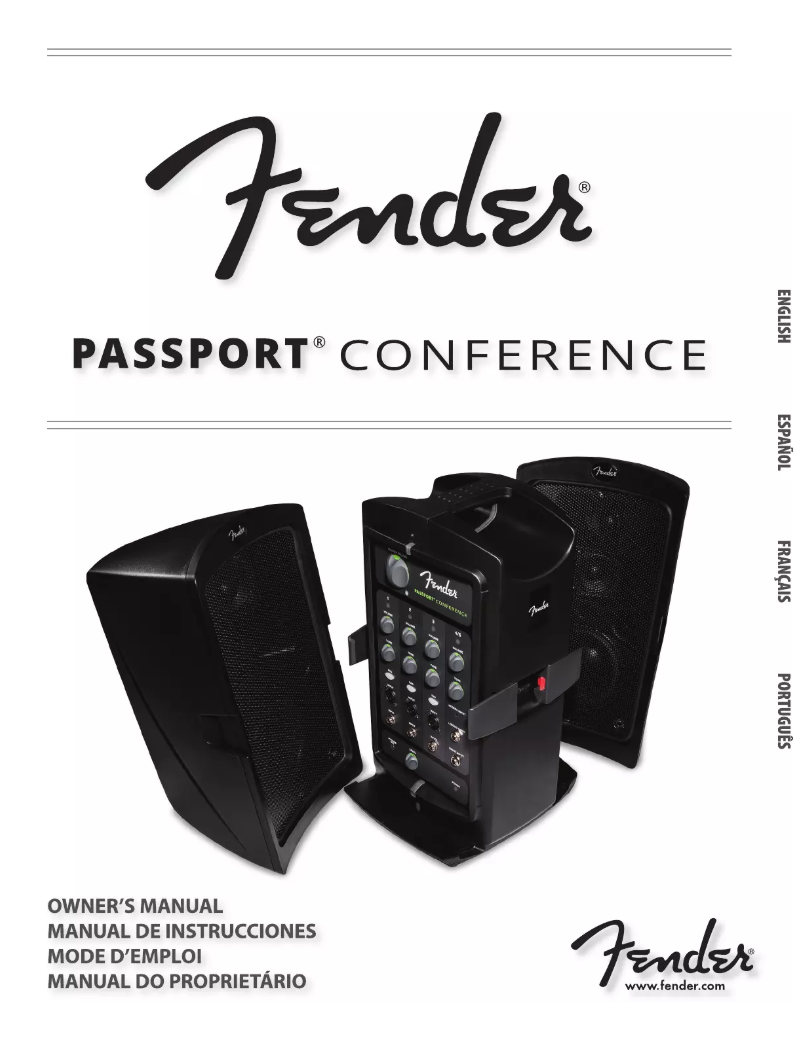 Image de la première page du manuel de l'appareil Passport Conference