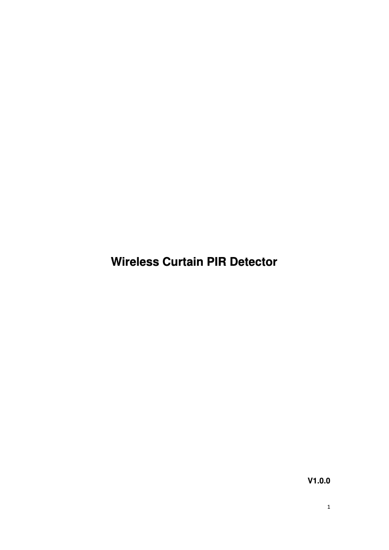 Page 1 de la notice Manuel utilisateur Dahua Technology ARD1611-W