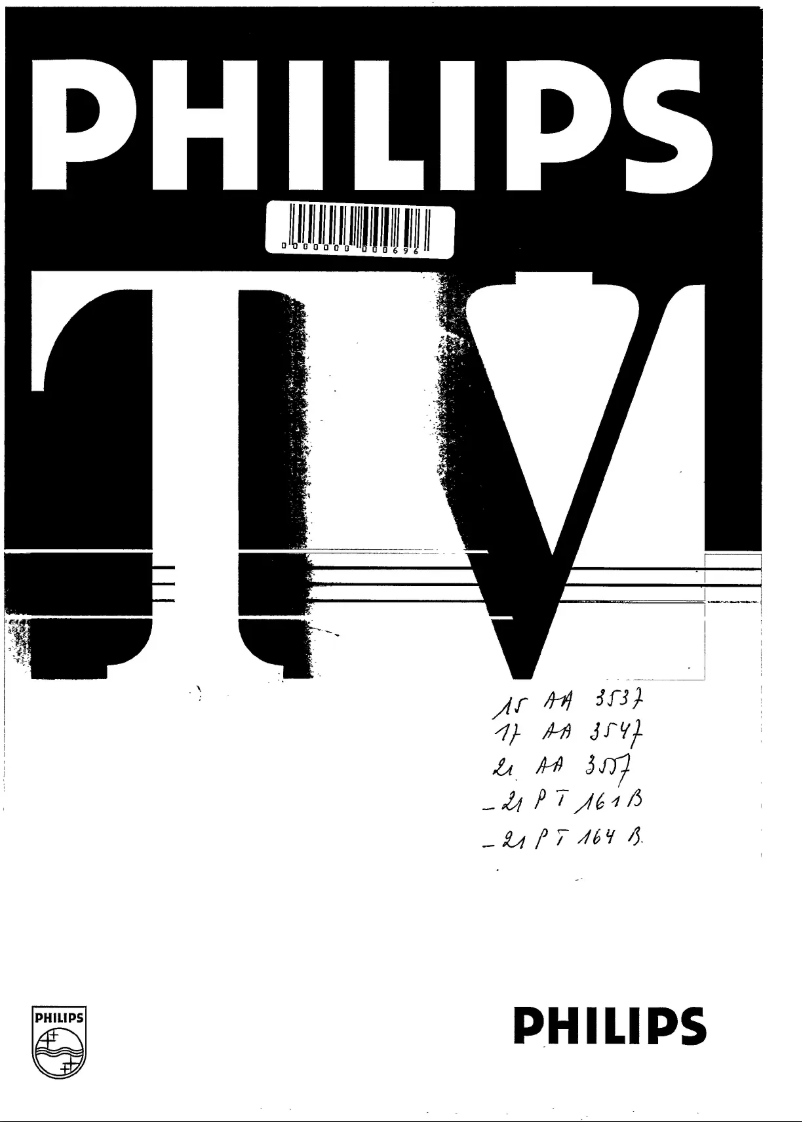 Image de la première page du manuel de l'appareil 21PT161