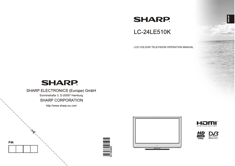 Page n°1 - Manuel utilisateur Sharp LC-24LE510K