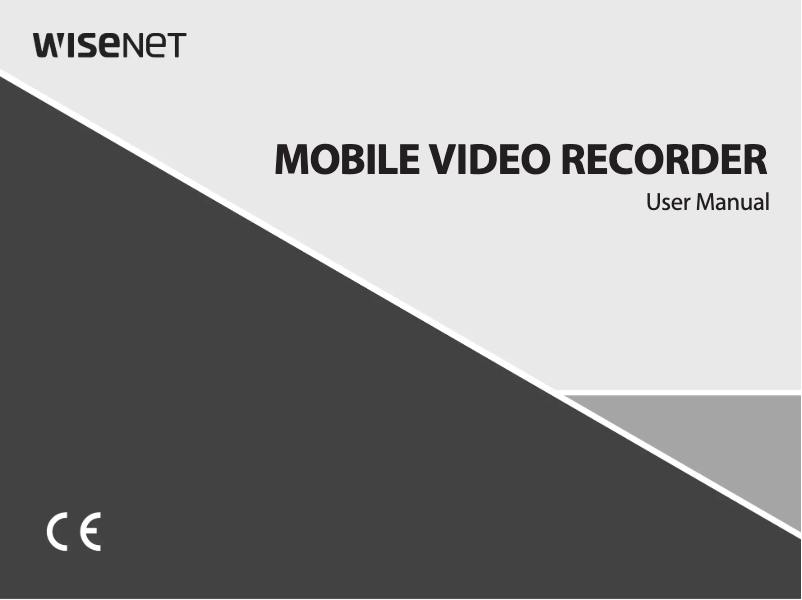 Page n°1 - Manuel utilisateur Wisenet TRM-810S