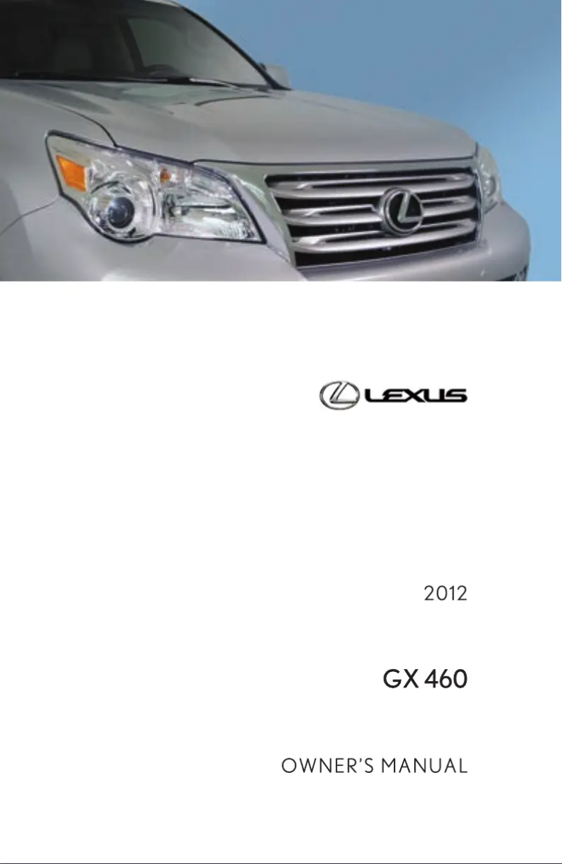 Página 1 del manual Manual de usuario Lexus GX 460 (2012)