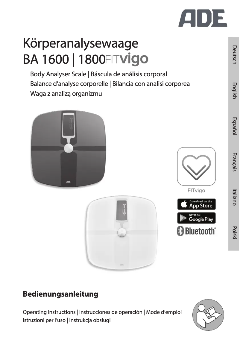 Page n°1 - Manuel utilisateur ADE FITvigo BA 1600