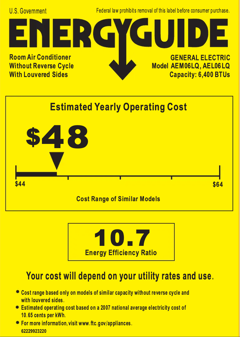 Image de la première page du manuel de l'appareil AEM06LQ