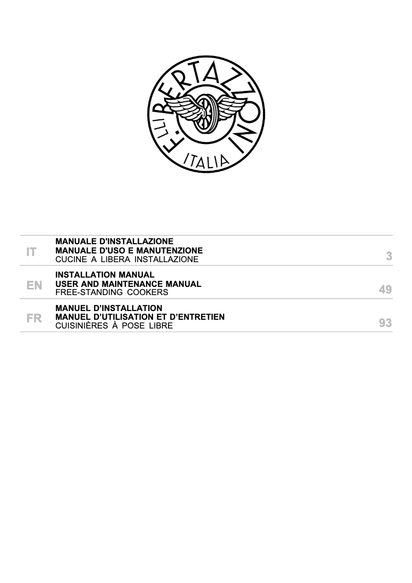 Image de la première page du manuel de l'appareil PRO125I2EGIT