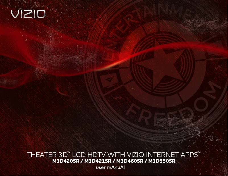Page 1 de la notice Manuel utilisateur VIZIO M3D420SR