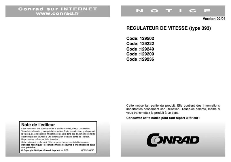 Page 1 de la notice Manuel utilisateur EPH Elektronik GS24S/03/M DC