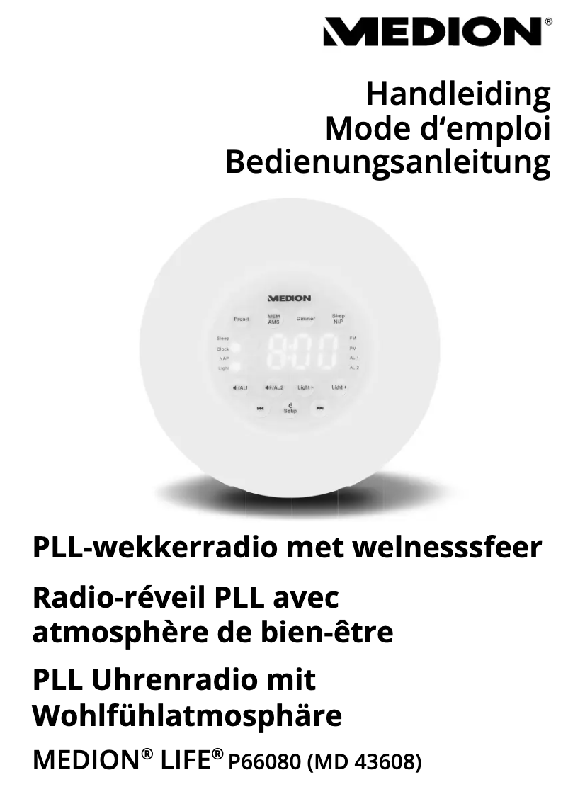 Page n°1 - Manuel utilisateur Medion LIFE P66080 (MD 43608)