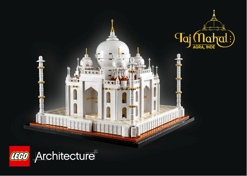 Page 1 de la notice Consignes visuelles Lego Architecture 21056