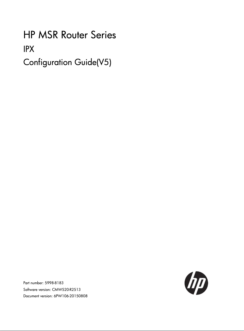 Page n°1 - Manuel utilisateur HP MSR931