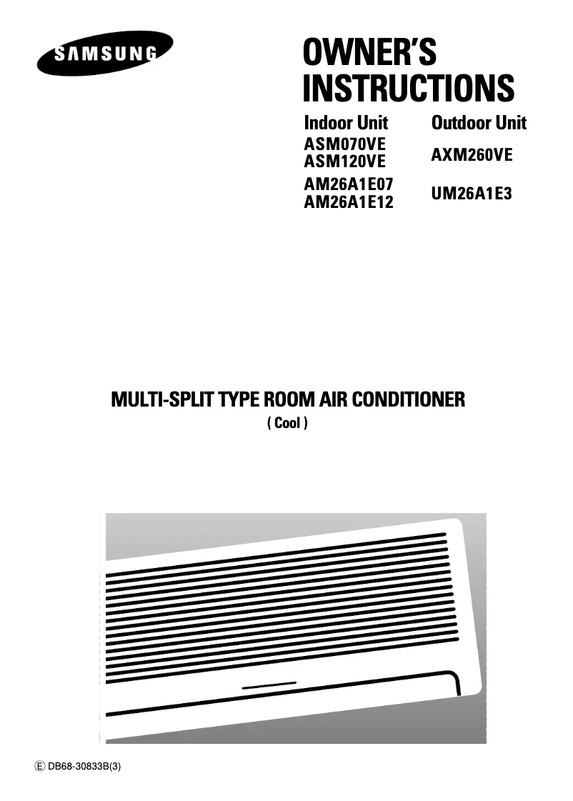 Imagen de la primera página del manual del dispositivo AXM260VE