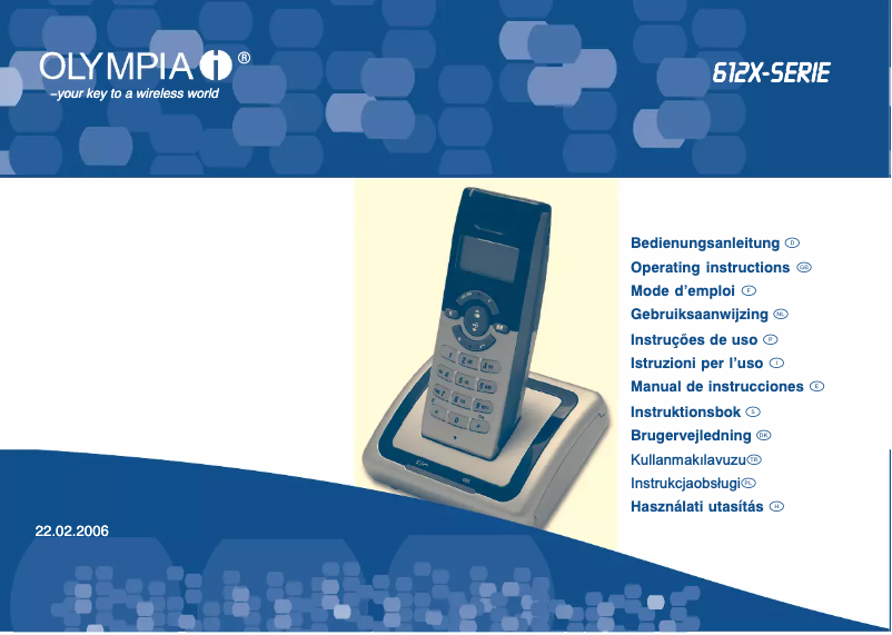 Página 1 del manual Manual de usuario Olympia Dect 6122 duo