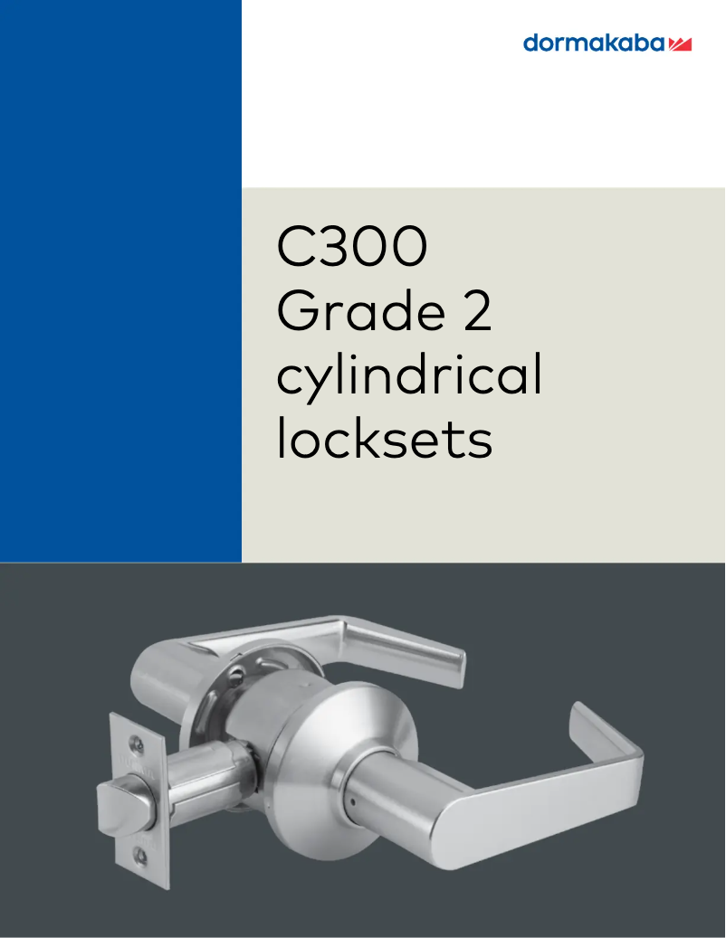 Page n°1 - Brochure Dormakaba C300
