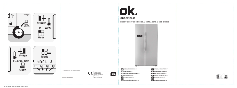 Page n°1 - Manuel utilisateur OK ODD 12121 A1