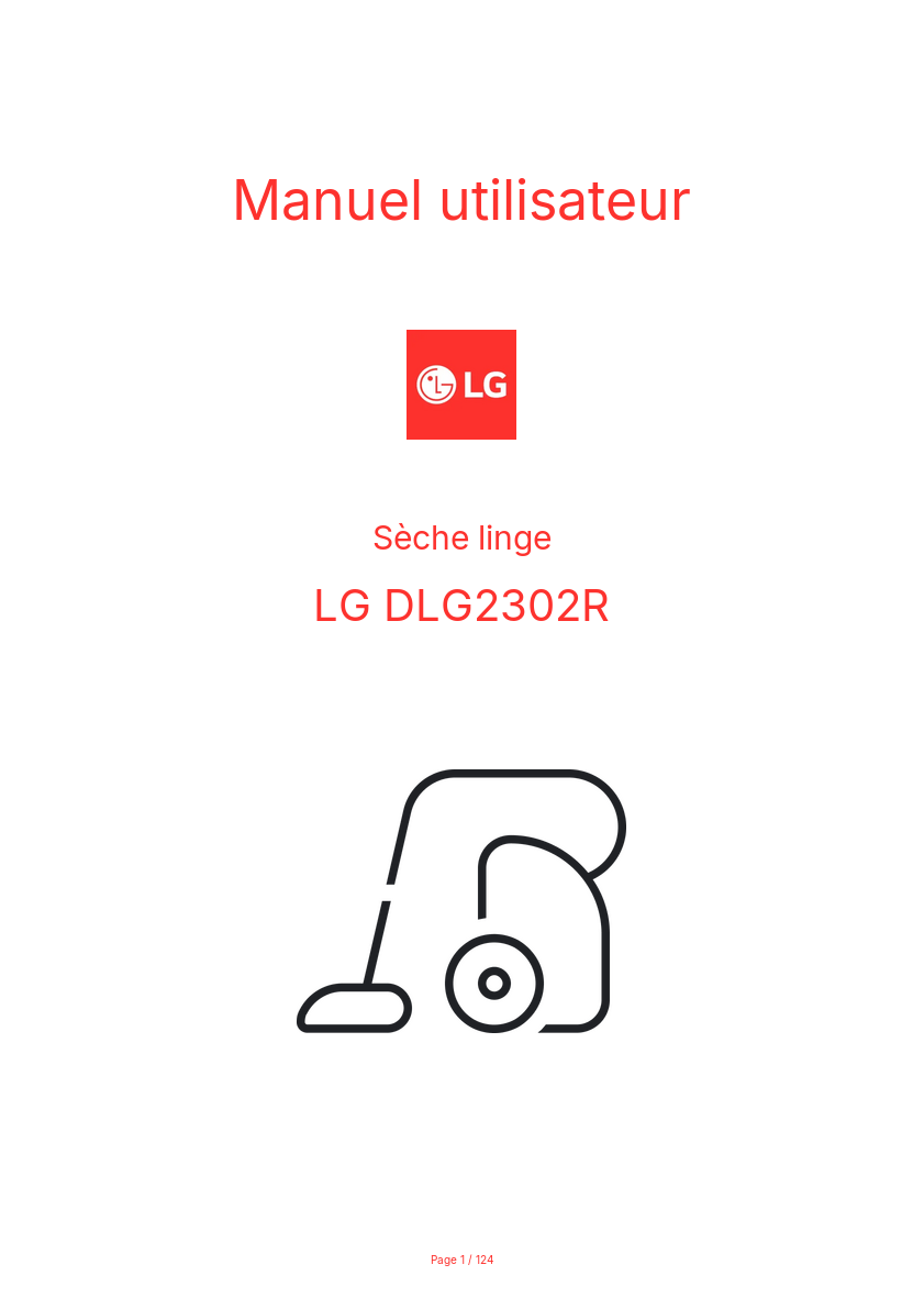 Image de la première page du manuel de l'appareil DLG2302R