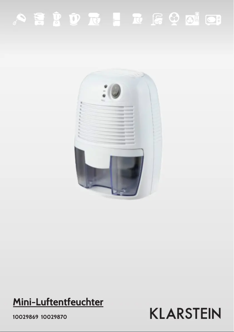 Page n°1 - Manuel utilisateur Klarstein 10029869