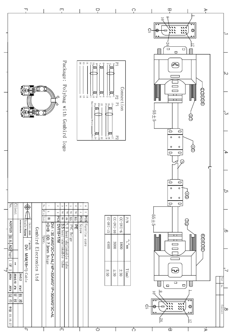 Image de la première page du manuel de l'appareil CC-DVI2-10M