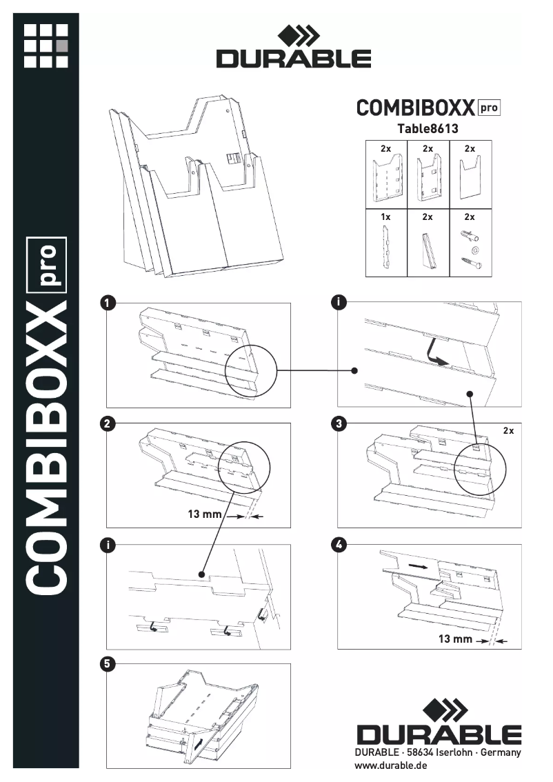 Image de la première page du manuel de l'appareil COMBIBOXX Pro