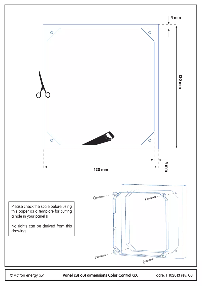 Image de la première page du manuel de l'appareil Color Control GX
