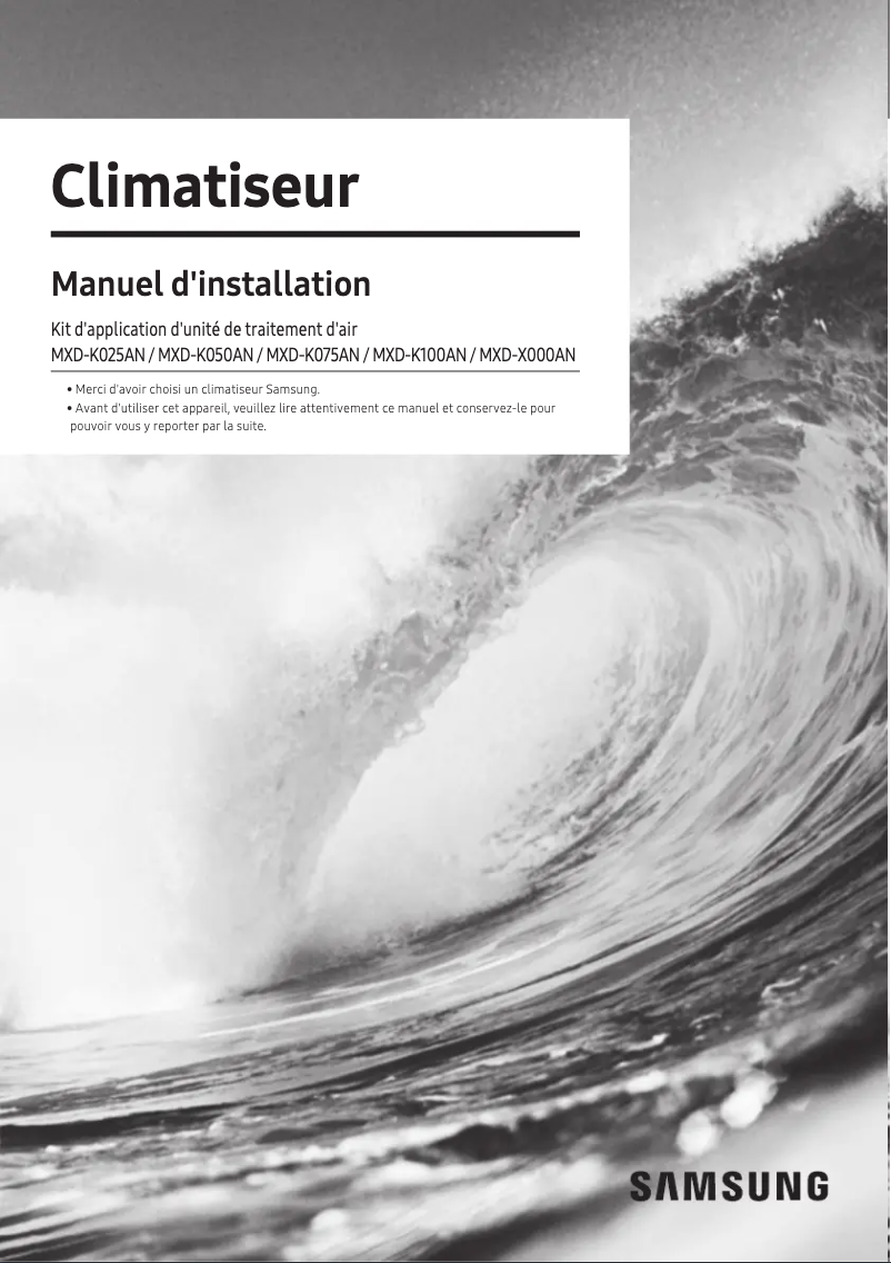 Image de la première page du manuel de l'appareil MXD-K050ANDZ