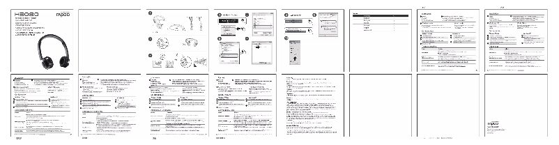 Image de la première page du manuel de l'appareil H3080