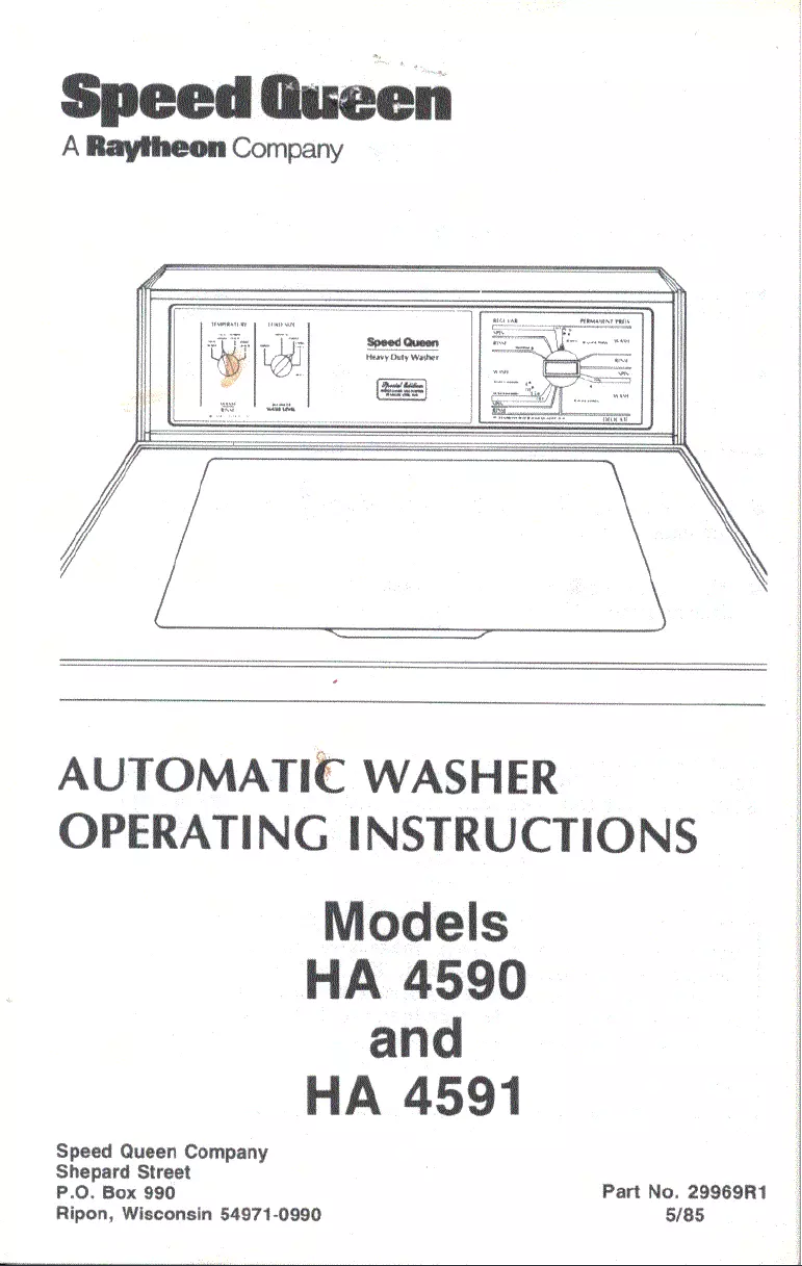 Image de la première page du manuel de l'appareil HA4590