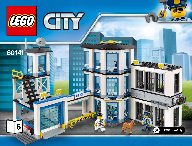 Page 1 de la notice Consignes visuelles Lego City 60141