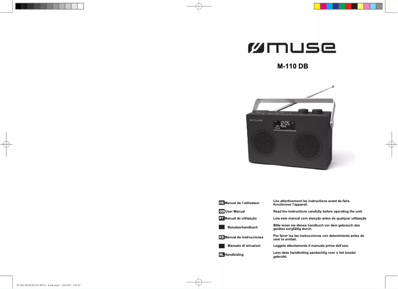 Imagen de la primera página del manual del dispositivo M-110