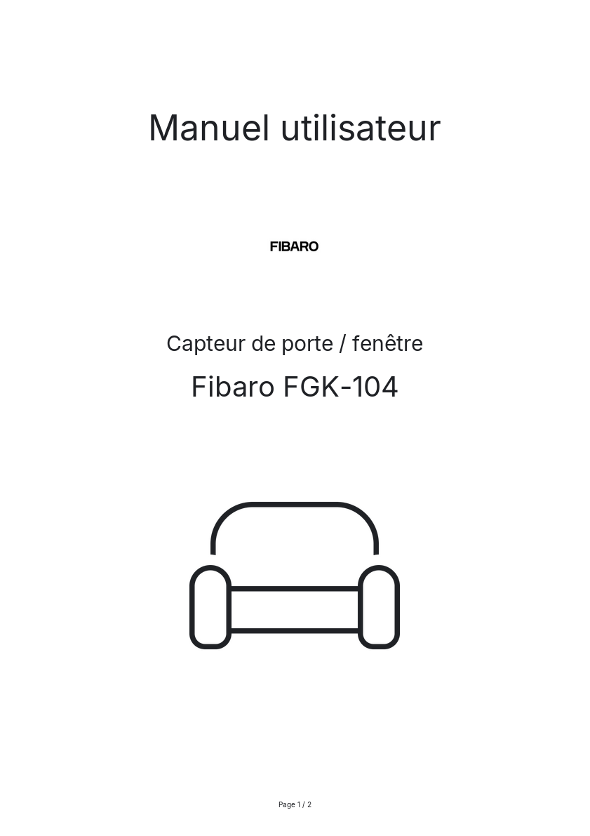 Image de la première page du manuel de l'appareil FGK-104