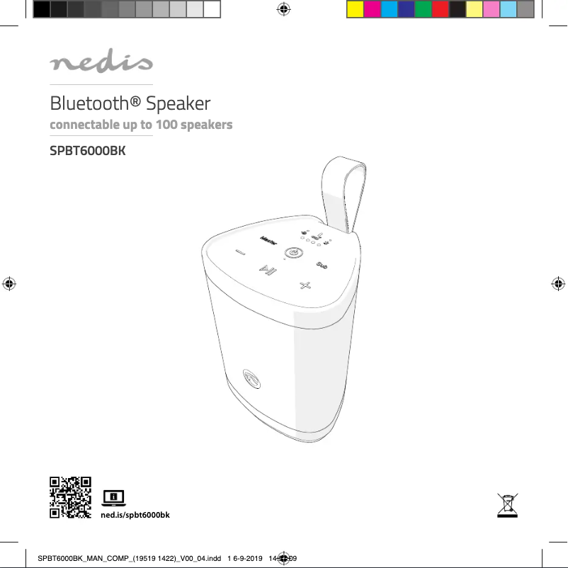 Page n°1 - Manuel utilisateur Nedis SPBT6000BK