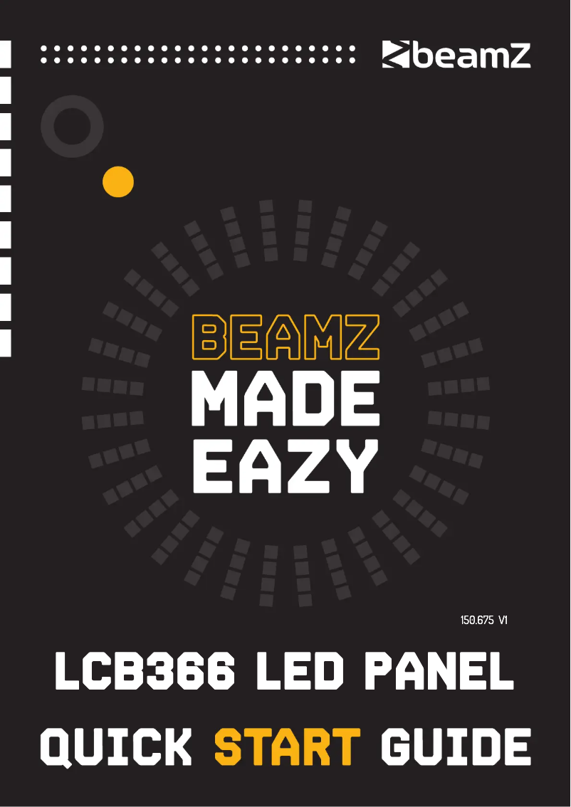 Page n°1 - Guide de démarrage rapide BeamZ LCB366