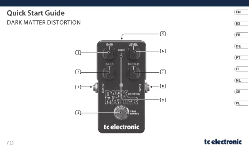 Image de la première page du manuel de l'appareil Dark Matter Distortion