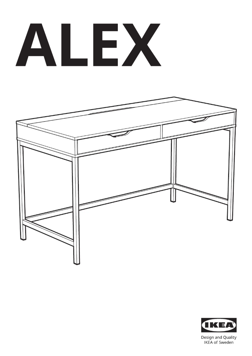 Page 1 de la notice Manuel utilisateur Ikea ALEX 004.834.42